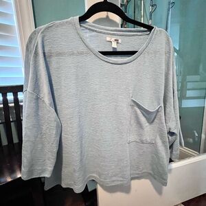Amuse Society Light Blue Casual Top